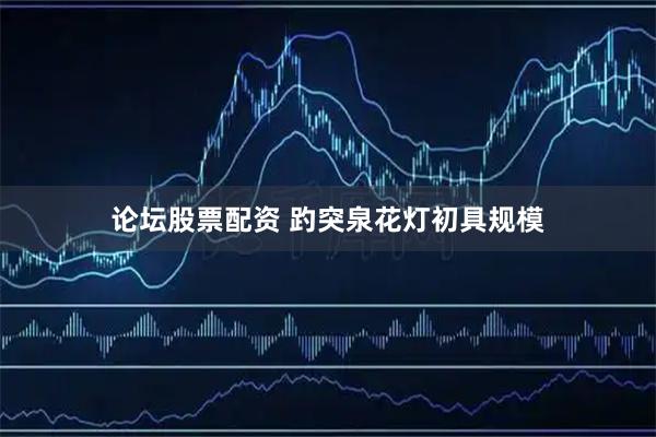 论坛股票配资 趵突泉花灯初具规模